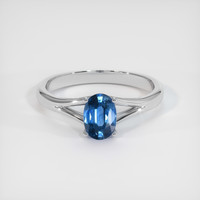 0.89 Ct. Sapphire Ring, Platinum 950 1