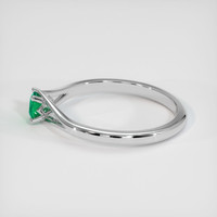 0.25 Ct. Emerald Ring, Platinum 950 4