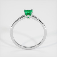 0.52 Ct. Emerald Ring, Platinum 950 3