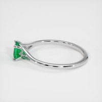 0.52 Ct. Emerald Ring, Platinum 950 4