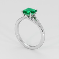 1.09 Ct. Emerald Ring, Platinum 950 2