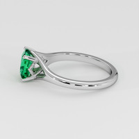 1.09 Ct. Emerald Ring, Platinum 950 4