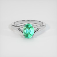 2.00 Ct. Emerald Ring, Platinum 950 1