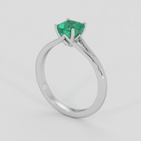 1.45 Ct. Emerald Ring, Platinum 950 2