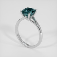1.67 Ct. Bluish Green Spinel Ring, Platinum 950 2
