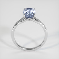 3.14 Ct. Purplish Grey Spinel Ring, Platinum 950 3