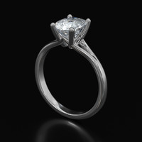 1.40 Ct. Gemstone Ring, Platinum 950 2