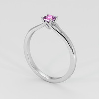 0.42 Ct. Purple Sapphire Ring, Platinum 950 2
