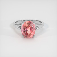 4.50 Ct. Padparadscha Sapphire Ring, Platinum 950 1
