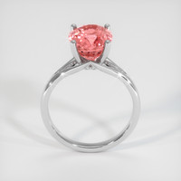 4.50 Ct. Padparadscha Sapphire Ring, Platinum 950 3
