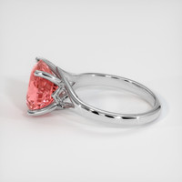 4.50 Ct. Padparadscha Sapphire Ring, Platinum 950 4