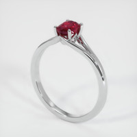 0.63 Ct. Ruby Ring, Platinum 950 2