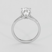 2.55 Ct. White Sapphire Ring, Platinum 950 3
