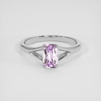 0.86 Ct. Purple Sapphire Ring, Platinum 950 1