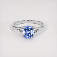 1.68 Ct. Blue Sapphire Ring, Platinum 950 1