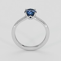 1.37 Ct. Greenish Blue Sapphire Ring, Platinum 950 3