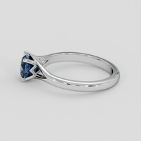 1.37 Ct. Greenish Blue Sapphire Ring, Platinum 950 4