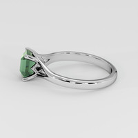 2.62 Ct. Bluish Green Sapphire Ring, Platinum 950 4