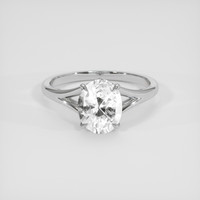 1.99 Ct. White Sapphire Ring, Platinum 950 1