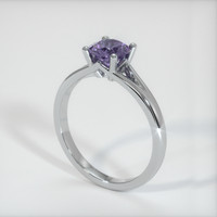 0.74 Ct. Purple Sapphire Ring, Platinum 950 2