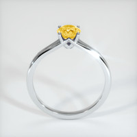0.79 Ct. Yellow Sapphire Ring, Platinum 950 3