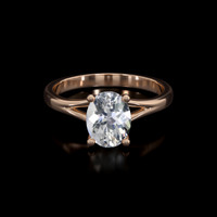 1.40 Ct. Gemstone Ring, 14K Rose Gold 1