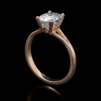 1.40 Ct. Gemstone Ring, 14K Rose Gold 2