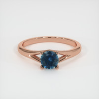 0.77 Ct. Sapphire Ring, 18K Rose Gold 1