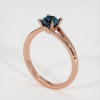 0.77 Ct. Sapphire Ring, 18K Rose Gold 2