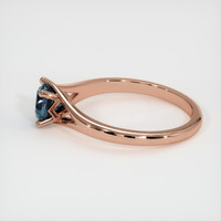 0.77 Ct. Sapphire Ring, 18K Rose Gold 4