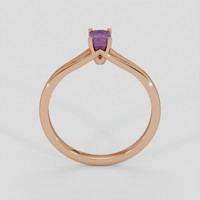 0.44 Ct. Pinkish Purple Spinel Ring, 18K Rose Gold 3