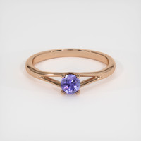 0.32 Ct. Sapphire Ring, 18K Rose Gold 1