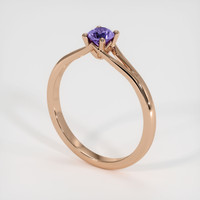 0.32 Ct. Sapphire Ring, 18K Rose Gold 2