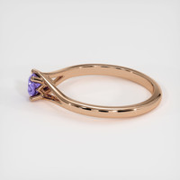 0.32 Ct. Sapphire Ring, 18K Rose Gold 4