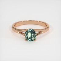 0.97 Ct. Sapphire Ring, 18K Rose Gold 1