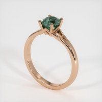 0.97 Ct. Sapphire Ring, 18K Rose Gold 2