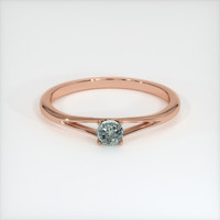 0.61 Ct. Sapphire Ring, 18K Rose Gold 1