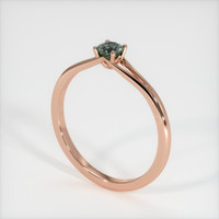 0.61 Ct. Sapphire Ring, 18K Rose Gold 2
