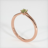 0.48 Ct. Sapphire Ring, 18K Rose Gold 2