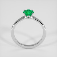 1.01 Ct. Emerald Ring, Silver 3