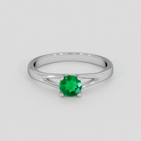 0.34 Ct. Emerald Ring, Silver 1