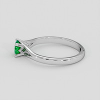 0.34 Ct. Emerald Ring, Silver 4
