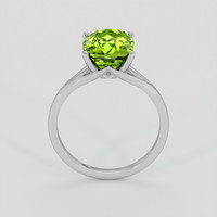 3.99 Ct. Yellowish Green Peridot Ring, Silver 3