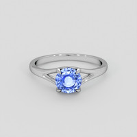 1.40 Ct. Blue Sapphire Ring, Silver 1