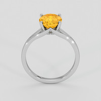 2.10 Ct. Yellowish Orange Spessartite Garnet Ring, 10K White Gold 3