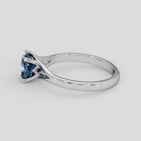 1.27 Ct. Blue Sapphire Ring, 10K White Gold 4