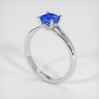 0.94 Ct. Blue Sapphire Ring, 10K White Gold 2