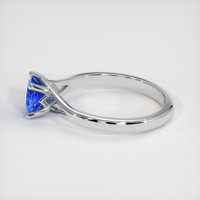 0.94 Ct. Blue Sapphire Ring, 10K White Gold 4