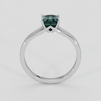 1.36 Ct. Bluish Green Sapphire Ring, 10K White Gold 3