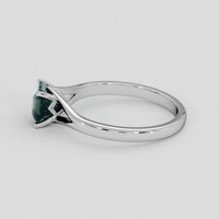 1.36 Ct. Bluish Green Sapphire Ring, 10K White Gold 4